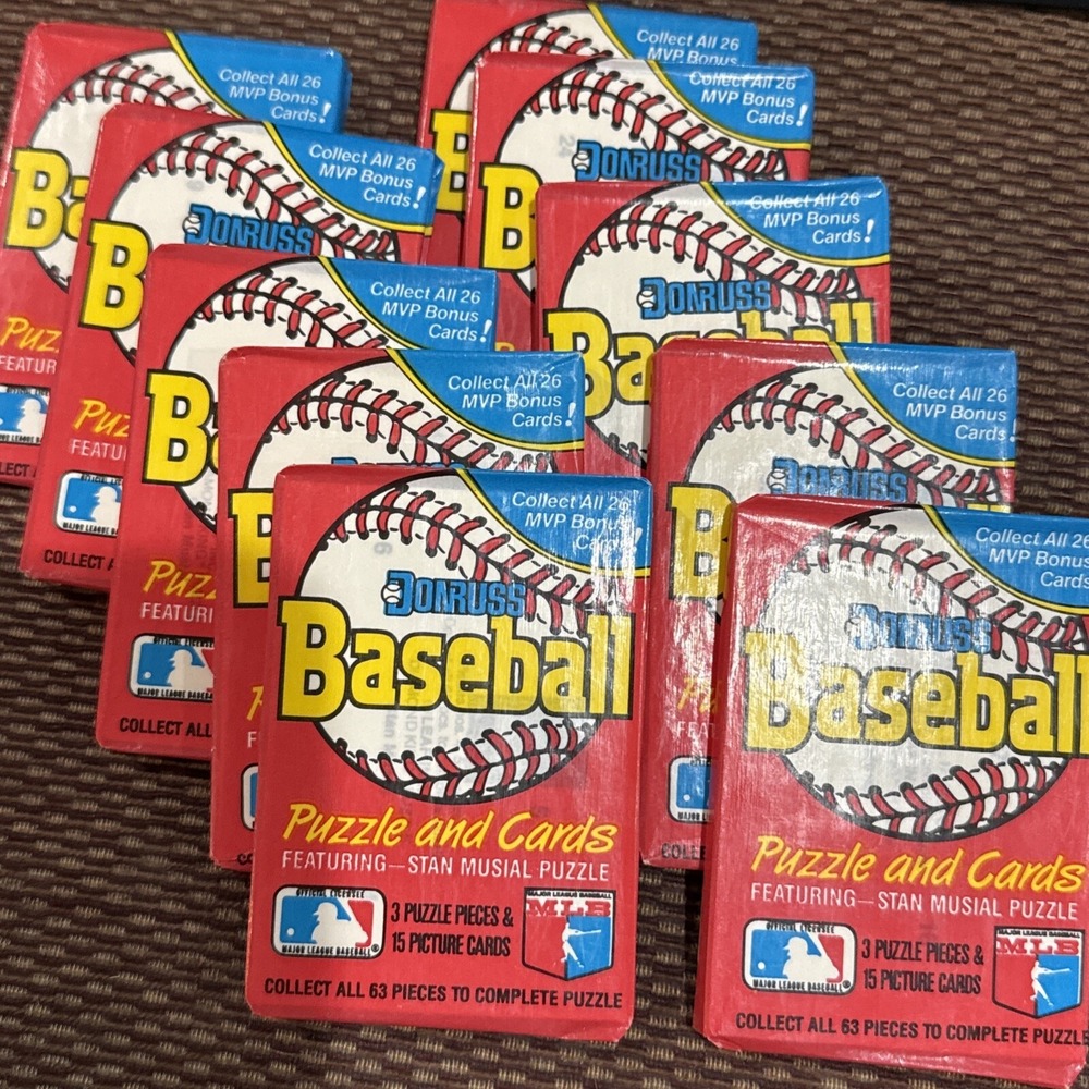 Donruss Baseball Cards Pack MLB OS Red Brand New Stan Musial Puzzle 1988